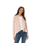 Women’s Suede Drape Front Jacket