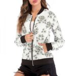 V-Neck Floral White Jacket - Image 2